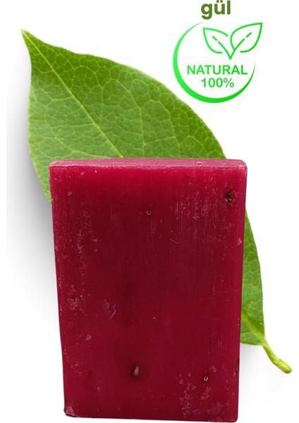 %100 Doğal Gül Cilt Banyo Sabunu Nemlendirici Cilt Temizleyici Yumuşatıcı 100 gr x 5 Adet