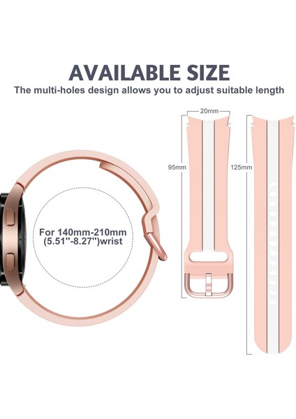 Zhstore-Samsung Galaxy Watch Için Silikon Kayış7 / 6 / 5 (Yurt Dışından) fiyatları