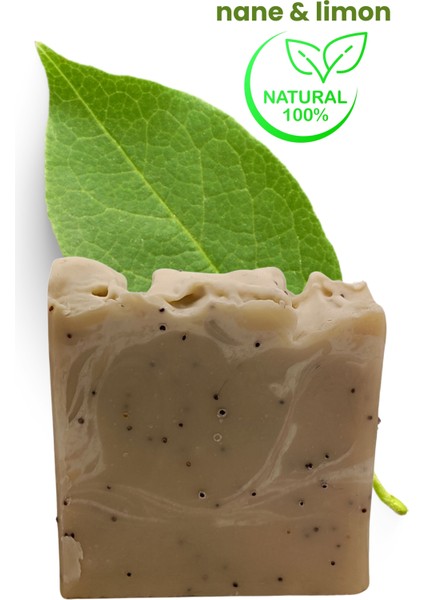 %100 Organik Ekolojik Nane-Limon Sabunu 100 gr