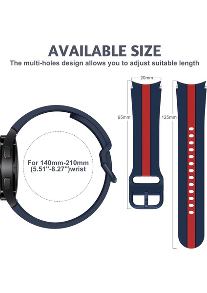 Zhstore-Samsung Galaxy Watch Için Silikon Kayış7 / 6 / 5 (Yurt Dışından) fiyatları