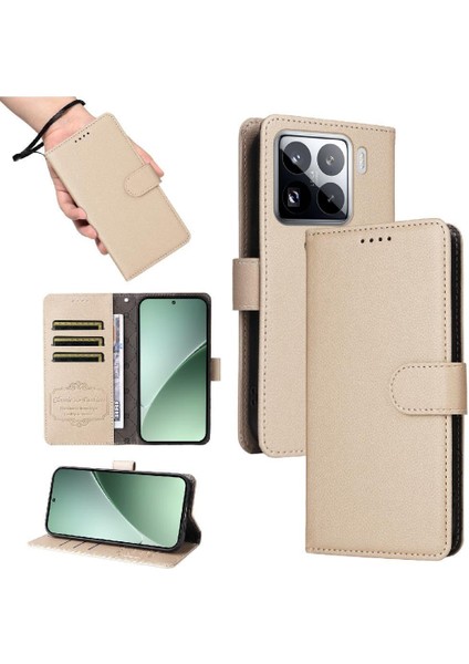 Xiaomi 15 Cüzdan Kablosuz Şarj Manyetik Araç Montaj Crad Için Flip Case (Yurt Dışından) modelleri
