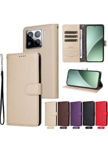 Xiaomi 15 Cüzdan Kablosuz Şarj Manyetik Araç Montaj Crad Için Flip Case (Yurt Dışından) fırsatları