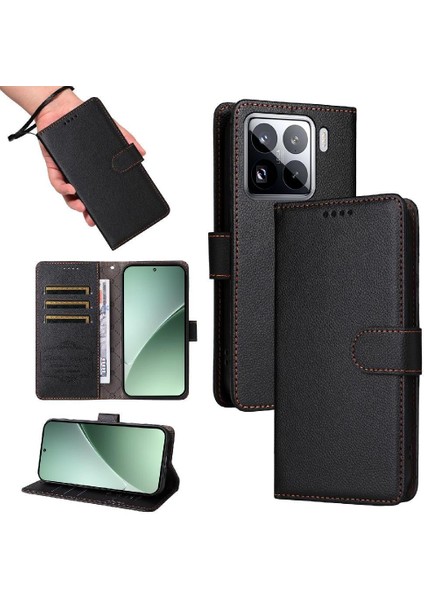 Xiaomi 15 Cüzdan Kablosuz Şarj Manyetik Araç Montaj Crad Için Flip Case (Yurt Dışından) fırsatları