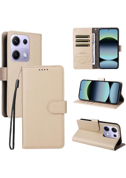 Xiaomi Poco M6 Pro 4g Kablosuz Şarj Cüzdan Crad Yuvası Için Flip Case (Yurt Dışından)