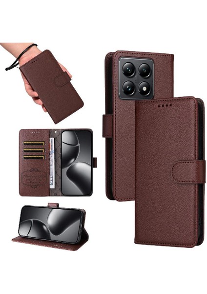 Xiaomi 14T Pro Crad Yuvası Kablosuz Şarj Cüzdan Manyetik Için Flip Case (Yurt Dışından) indirimleri