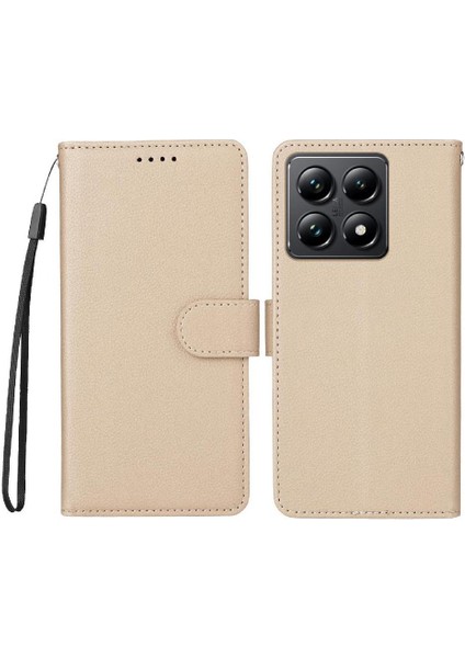 Xiaomi 14T Cüzdan Crad Yuvası Manyetik Araç Montaj Kablosuz Için Flip Case (Yurt Dışından)