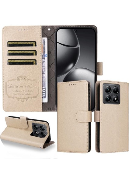 Xiaomi 14T Cüzdan Crad Yuvası Manyetik Araç Montaj Kablosuz Için Flip Case (Yurt Dışından) fiyatları