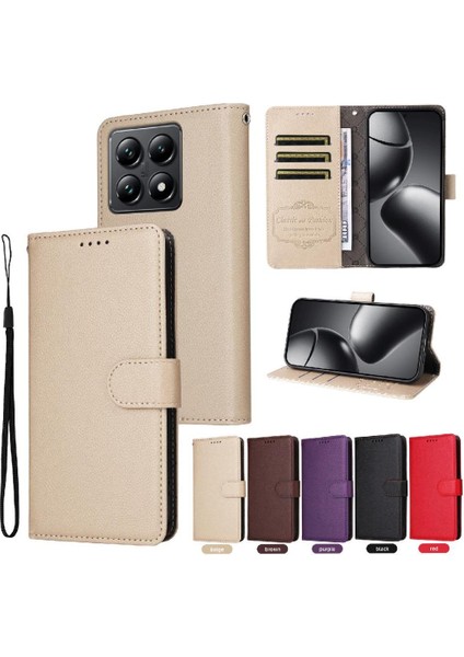 Xiaomi 14T Cüzdan Crad Yuvası Manyetik Araç Montaj Kablosuz Için Flip Case (Yurt Dışından) fırsatları