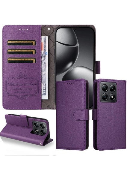 Xiaomi 14T Cüzdan Crad Yuvası Manyetik Araç Montaj Kablosuz Için Flip Case (Yurt Dışından) fırsatları
