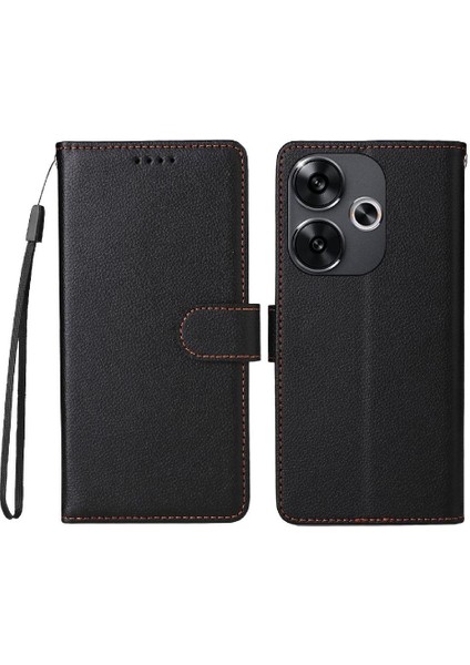 Xiaomi Poco F6 Crad Yuvası Cüzdan Kablosuz Şarj Manyetik Için Flip Case (Yurt Dışından)
