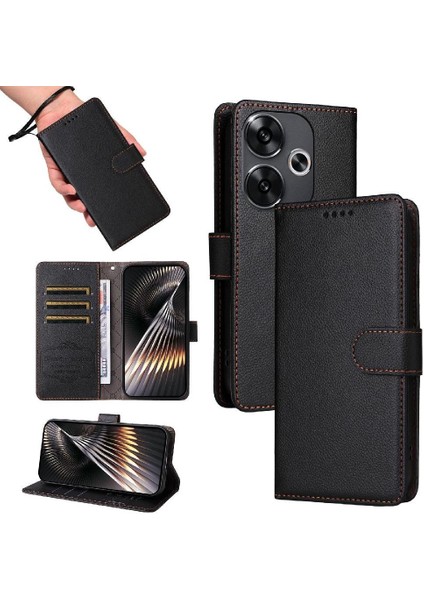 Xiaomi Poco F6 Crad Yuvası Cüzdan Kablosuz Şarj Manyetik Için Flip Case (Yurt Dışından) fırsatları