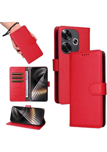 Xiaomi Poco F6 Crad Yuvası Cüzdan Kablosuz Şarj Manyetik Için Flip Case (Yurt Dışından) indirimleri