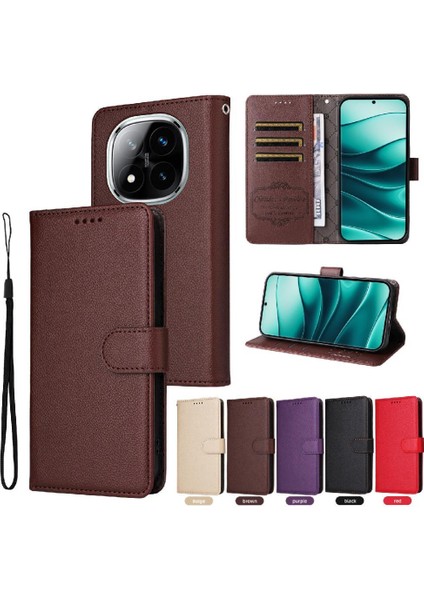 Xiaomi Redmi Note 14 Pro Plus 5g Cüzdan Manyetik Araç Montajı Için Flip Case (Yurt Dışından) modelleri