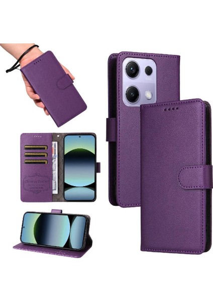 Xiaomi Redmi Note 13 Pro 4g Cüzdan Kablosuz Şarj Crad Için Flip Case (Yurt Dışından) modelleri