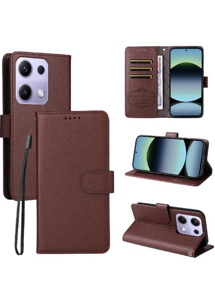 Xiaomi Poco M6 Pro 4g Kablosuz Şarj Cüzdan Crad Yuvası Için Flip Case (Yurt Dışından)
