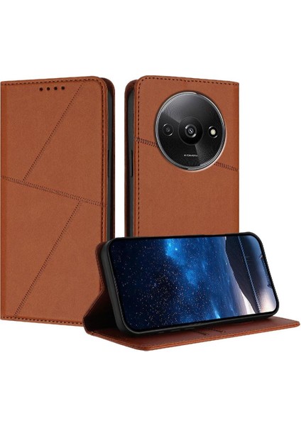 Kart Yuvaları ile Xiaomi Redmi A3 Anti-Parmak Izi Mat Doku Için Kılıf (Yurt Dışından)