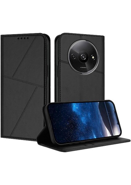Kart Yuvaları ile Xiaomi Redmi A3 Anti-Parmak Izi Mat Doku Için Kılıf (Yurt Dışından)