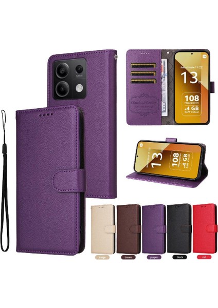 Xiaomi Redmi Note 13 5g Crad Yuvası Kablosuz Şarj Cüzdanı Için Flip Case (Yurt Dışından) indirimleri