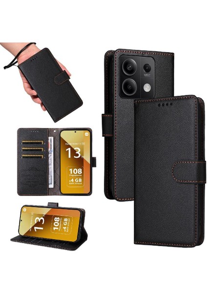 Xiaomi Redmi Note 13 5g Crad Yuvası Kablosuz Şarj Cüzdanı Için Flip Case (Yurt Dışından) indirimleri