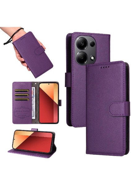 Xiaomi Redmi Note 13 4g Crad Yuvası Cüzdan Manyetik Araç Montajı Için Flip Case (Yurt Dışından) modelleri