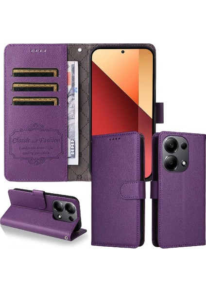 Xiaomi Redmi Note 13 4g Crad Yuvası Cüzdan Manyetik Araç Montajı Için Flip Case (Yurt Dışından) fırsatları