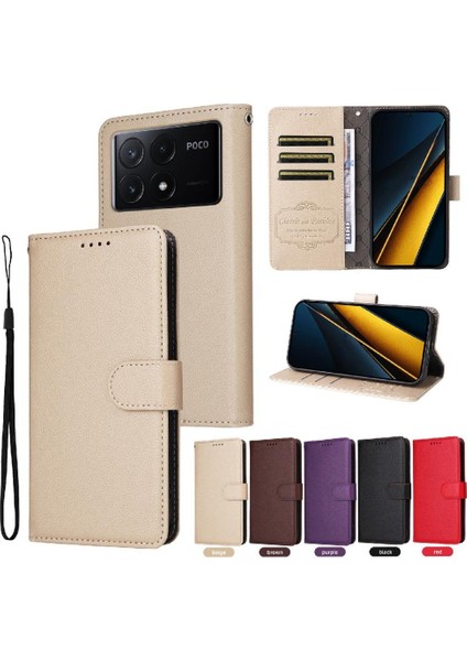 Xiaomi Poco X6 Pro Kablosuz Şarj Için Flip Case Crad Yuvası Manyetik Araba (Yurt Dışından)
