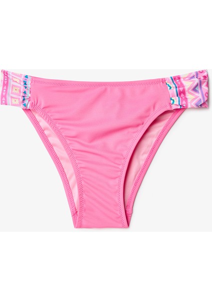Kız Çocuk Etnik Desenli Fırfırlı Texas Halter Bikini Takımı modelleri