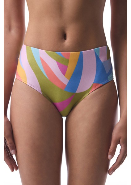 Renkli Beja Bikini Altı