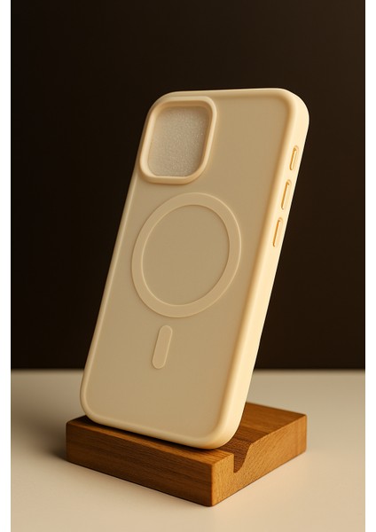 iPhone 16 Pro Krem Kenarlı Mat Şeffaf Kılıf – Sade Lüks, Yumuşak Güç fiyatları