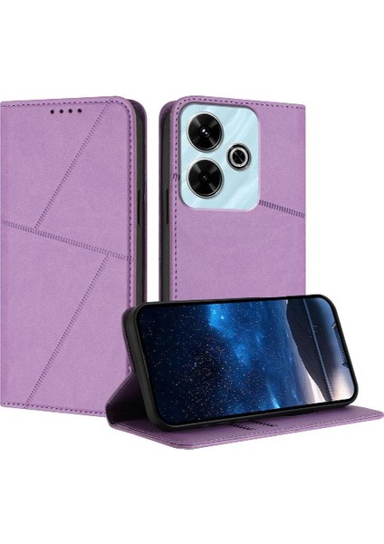 Kart Yuvaları ve Kickstand Anti-Parmak Izi ile Xiaomi Redmi 13 Için Kılıf (Yurt Dışından)
