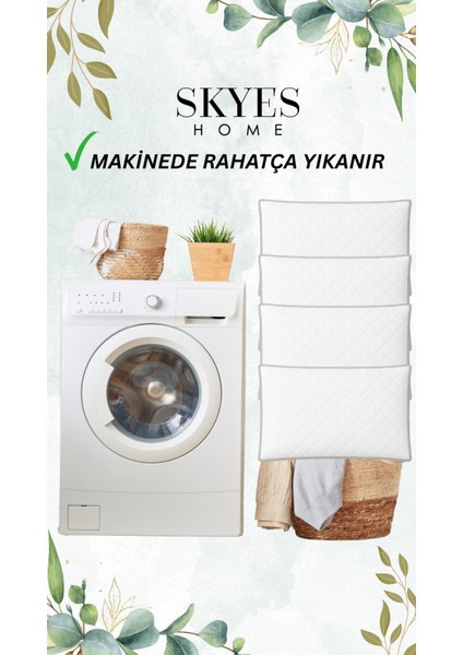 2 Adet Klimalı Terletmez Yastık | 50×70 cm Ultra Dolgun | Boncuk Silikon Elyaf Dolgu | Fermuarlı | %100 Hava Alan | Mikrofiber Kılıf | Yıkanabilir | Nefes Alan Cool Pillow | Yazlık Konfor