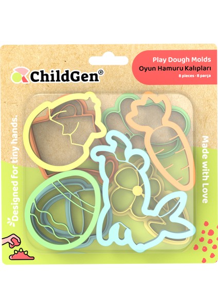 8'li Bahar Set Oyun Hamuru Kalıbı