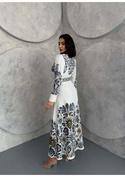 Atlas Kumaş Elbise (Kemer Dahildir) fırsatları