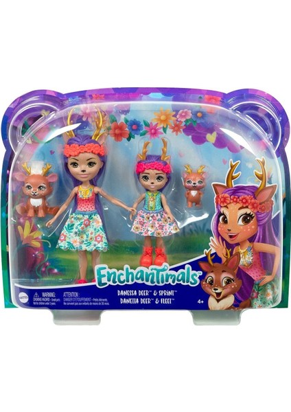 HCF79 Enchantimals Kız Kardeş Bebekler Serisi