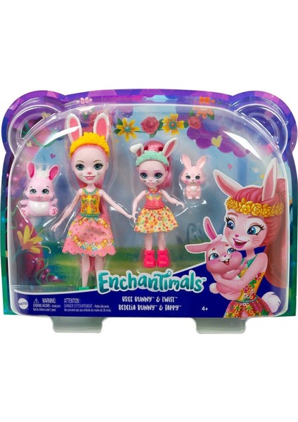 HCF79 Enchantimals Kız Kardeş Bebekler Serisi