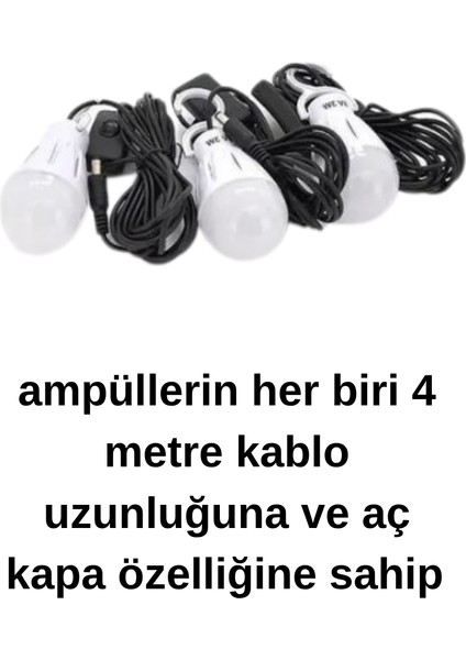 Taşınabilir Güneş Enerjili Aydınlatma Sistemi – Solar Panel, USB Şarj, Fan, Bluetooth, Radyo, 3 Ampullü Kamp Feneri