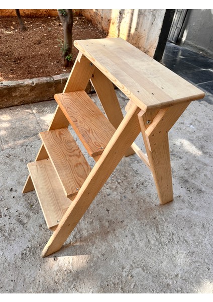 Ahşap Basamaklık 1. Sınıf Çam