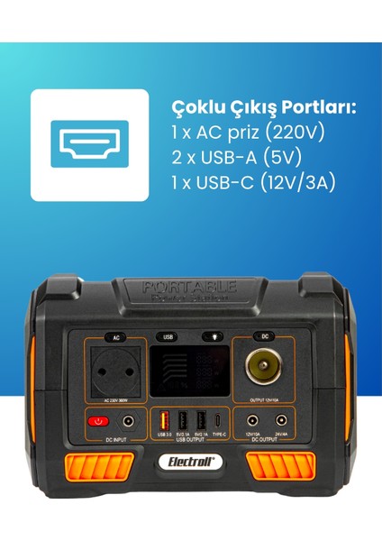 300w 285wh Akıllı Bms Lityum Güneş Enerjili Taşınabilir Güç Depolama İstasyonu indirimleri