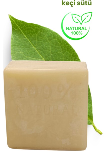 %100 Doğal Keçi Sütü Cilt Banyo Sabunu Akne Karşıtı Nemlendirici Silt Temizleyici 125 gr x 4 Adet