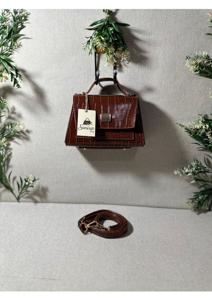 Kadın Mini Kroko Desen Ayarlanabilir Askılı El ve Omuz Çantası fiyatları