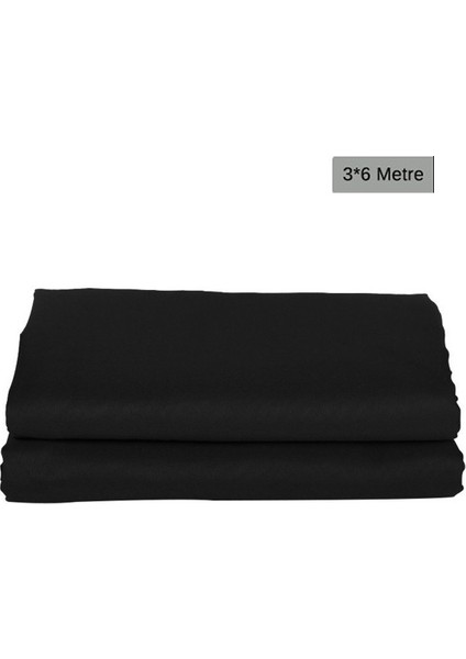 Kumaş Fon Siyah (3x6 Metre) Katlanabilir / Yıkanabilir