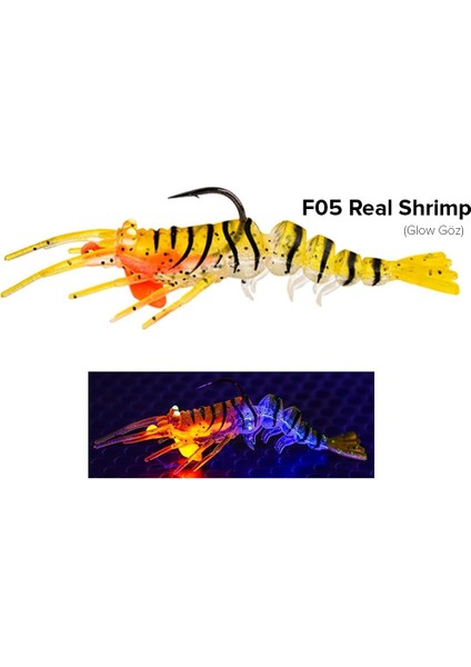 Shrimper 7.5 cm 8.5 gr Silikon Karides Yem