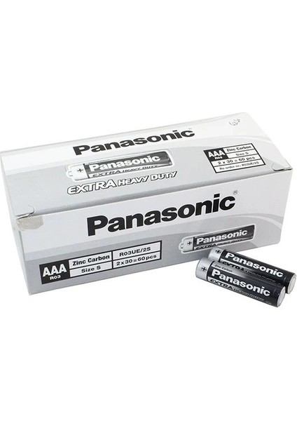 Panasonic Manganez Ince Kalem Aaa Pil 60'lı Paket