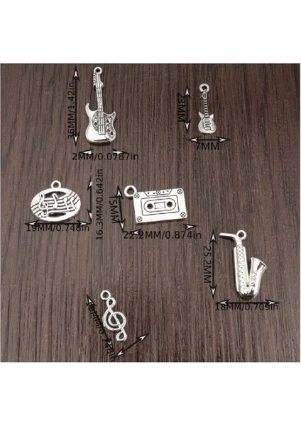 ( 30 x Adet ) 1 Set Müzik Tema Seti Enstrüman & Nota / Bileklik & Küpe & Kolye Ucu fırsatları