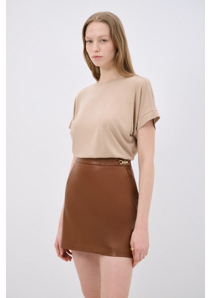 Cepli Deri Etek Camel 12743061003 modelleri