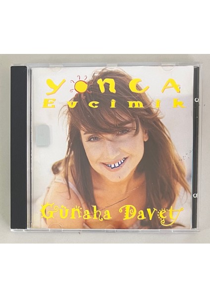 Yonca Evcimik Günaha Davet CD (Orjnal 1998 Dönem Baskı CD Kartonette Çizim Mevcut)