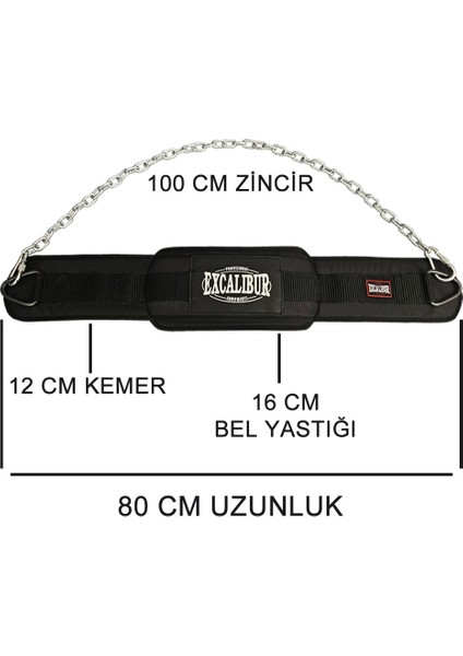 Fitness Pro Dips Ağırlık Kemeri Siyah M indirimleri