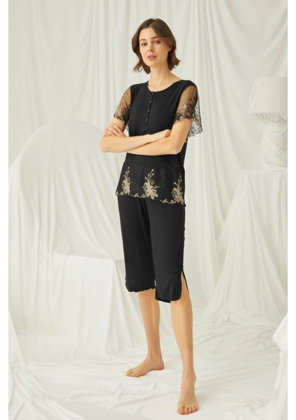 19172 Kadın Siyah Kapri Takım fırsatları