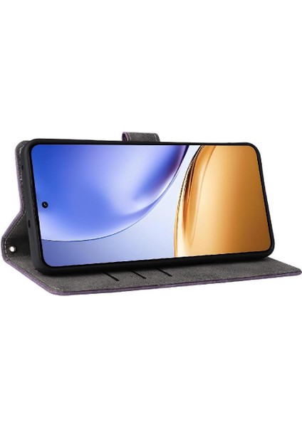 Realme 14 5g Flip Folio Cüzdan Kart Yuvaları Için Kılıf Kapak Rfıd Engelleme Pu (Yurt Dışından) modelleri