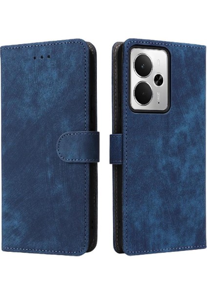 Realme 14 5g Flip Folio Cüzdan Kart Yuvaları Için Kılıf Kapak Rfıd Engelleme Pu (Yurt Dışından)